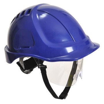 Casca de protectie cu vizor Endurance Plus PW54 Portwest-Albastru Royal