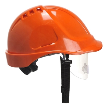 Casca de protectie cu vizor Endurance PW55 Portwest-Portocaliu