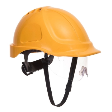 Casca de protectie cu vizor Endurance PW55 Portwest-Galben