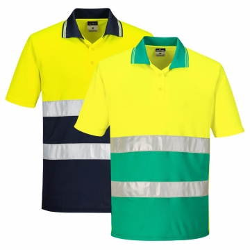 Tricou polo reflectorizant Hi-Vis cu protectie UV S175 Portwest