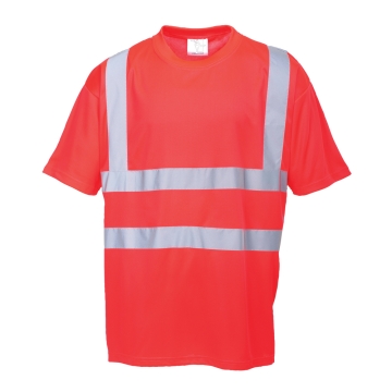 Tricou reflectorizant Hi-Vis S478 Portwest-Rosu-S