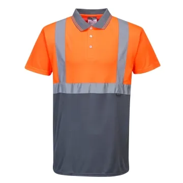 Tricou bicolor reflectorizant S479 Portwest-Portocaliu/Navy-XS