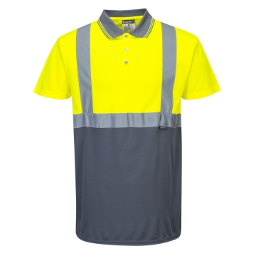 Tricou bicolor reflectorizant S479 Portwest-Galben/Navy-XS