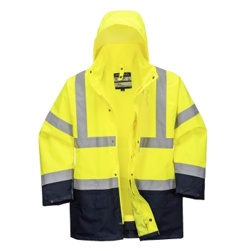 Jacheta de protectie reflectorizanta Hi-Vis S766 5in1Essential Portwest-Galben/Navy-XS