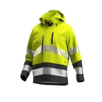 Jacheta barbati Scuti HiVis Softshell Safety Jogger-Yellow/Dark Grey-M