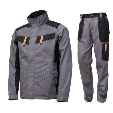 Costum salopeta strandard Vulcano Renania -Gri/Negru-42