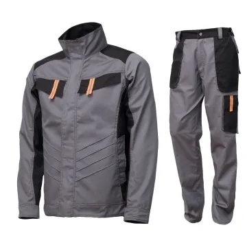 Costum salopeta strandard Vulcano Renania -Gri/Negru-42