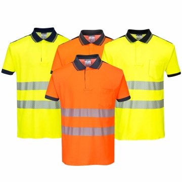 Tricou polo reflectorizant Hi-Vis Vision T180 Portwest