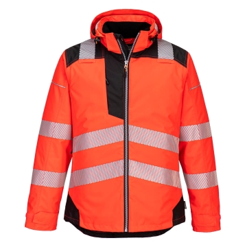Jacheta de iarna reflectorizanta Hi-Vis T400 Portwest-Rosu/negru-S