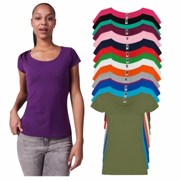 Tricou dama, bumbac, 155 grame, Guadalupe 6647 ROLY