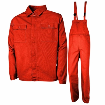Costum salopeta cu pieptar Vantaggio 162B/164B Renania -Rosu-XS