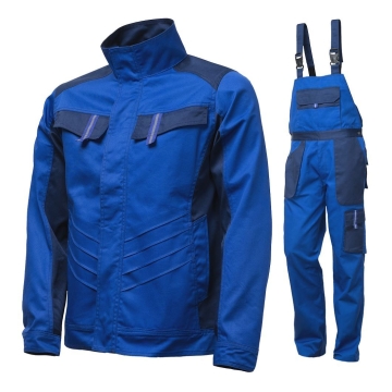 Costum salopeta cu pieptar Vulcano Renania -Albastru royal/bleumarin-42