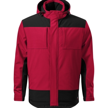 Jacheta barbati softshell de iarna Vertex W55 Rimeck Malfini -Rosu marlboro-23-S