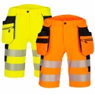 Pantaloni de lucru scurti elastici reflectorizanti Hi-Vis DX446 Portwest