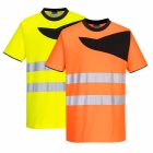 Tricou reflectorizant slim fit cu protectie UV HiVis PW213 Portwest
