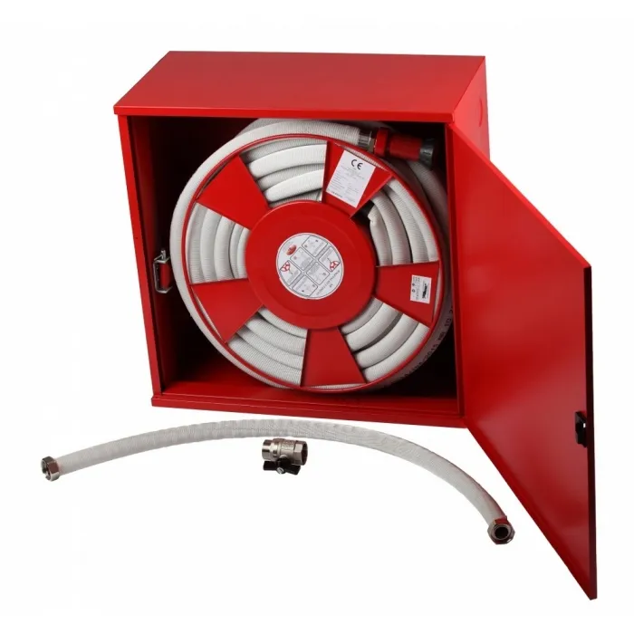 Cutie hidrant interior cu usa din tabla 700X700X300 cu furtun semirigid DN33 