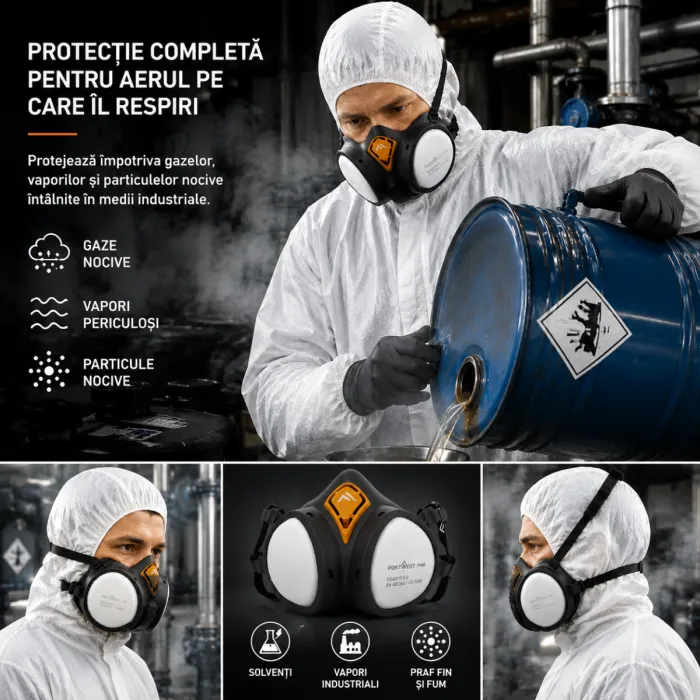 Semimasca protectie Chimica Complexa Portwest P441 (ABEK1P3)