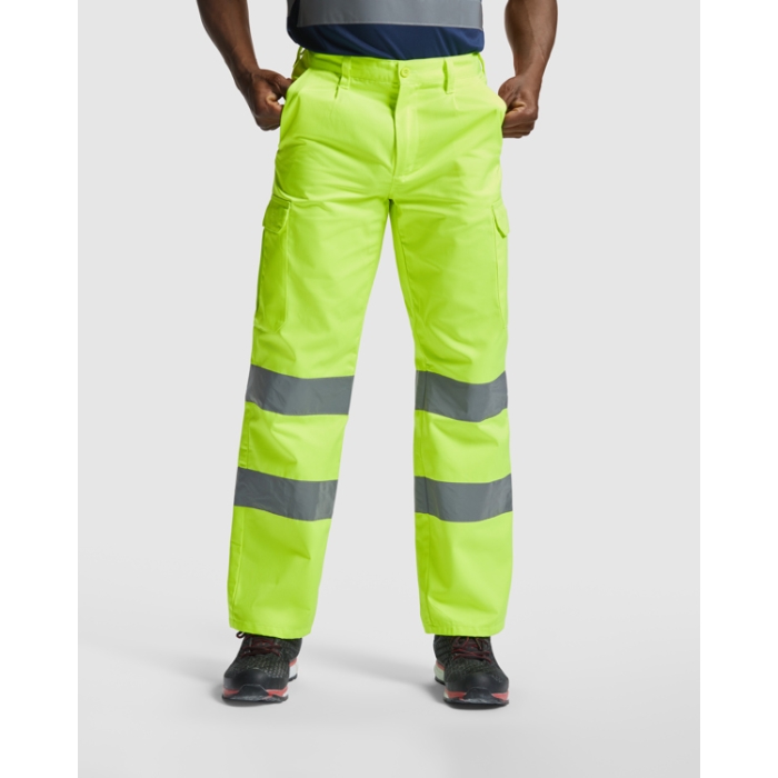 Pantaloni galbeni reflectorizanti clasa II 235 grame ALFA 9309 ROLY