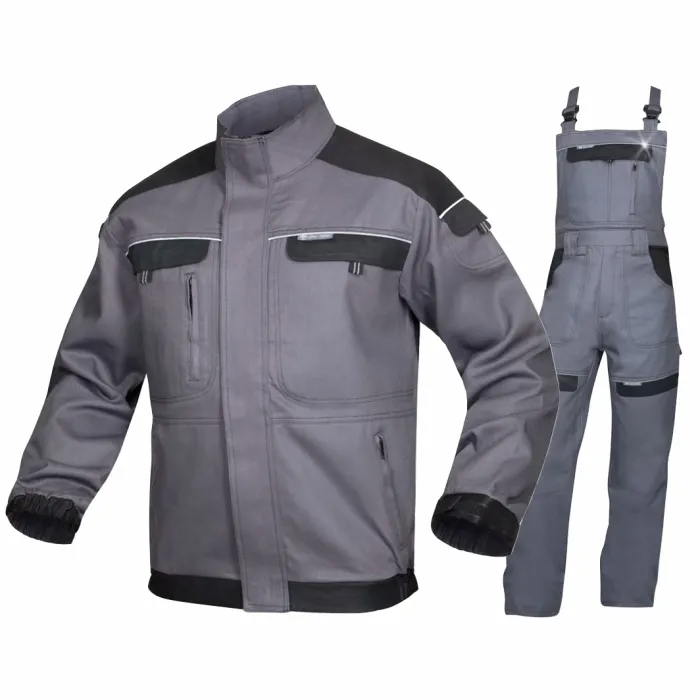 Costum salopeta cu pieptar Cool Trend Gri/Negru H8204/H8404 Ardon
