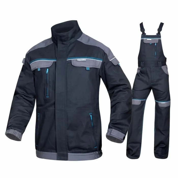 Costum salopeta cu pieptar Cool Trend Negru/Gri H8964/H8968 Ardon