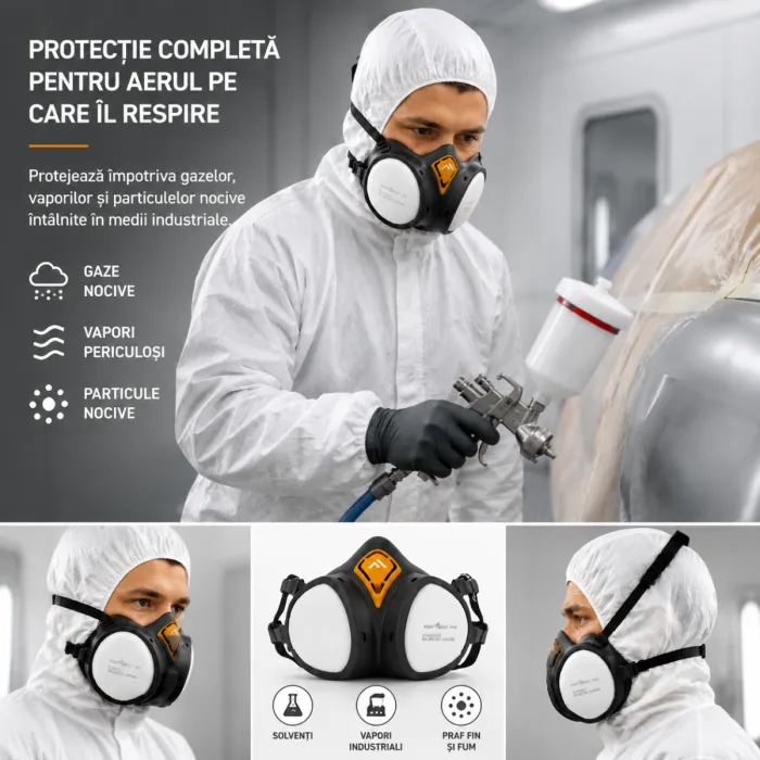 Semimasca protectie Vopsitorie si Solventi Portwest P440 (A2P3)