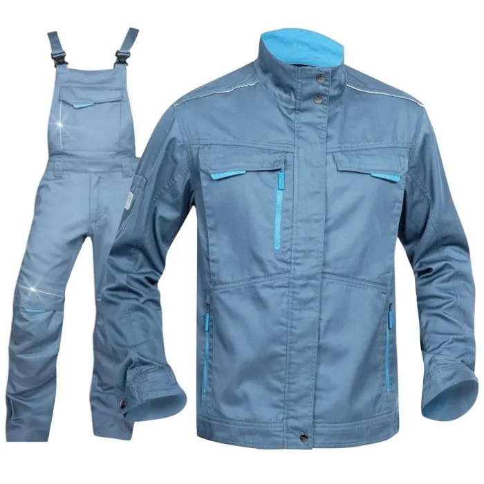 Costum salopeta cu pieptar Summer gri H6100/H6102 Ardon
