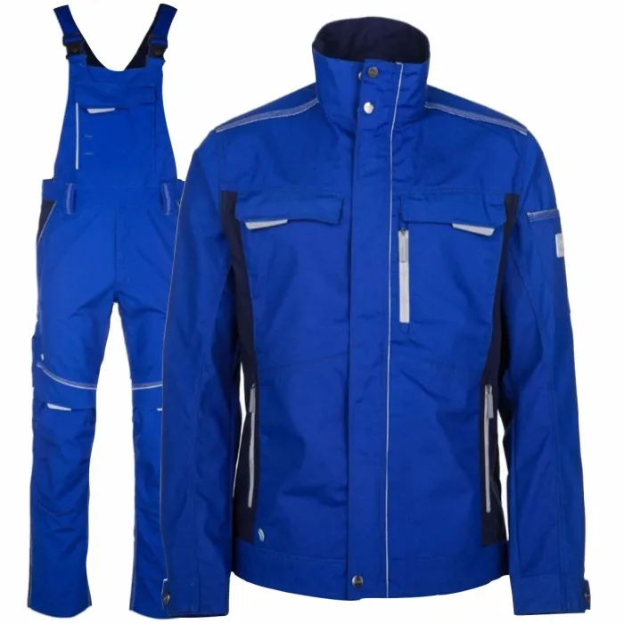 Costum salopeta cu pieptar Urban albastru royal H6539/H6543 Ardon