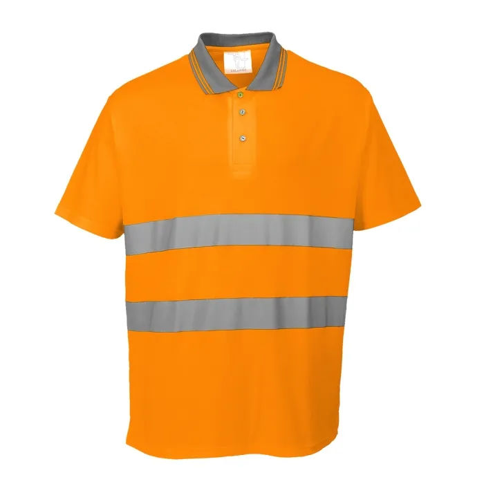 Tricou polo reflectorizant HI-Vis cu protectie UV S171 Portwest