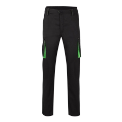 Pantaloni de lucru slim fit Stretch inisex bicolori 103024S Velilla -Black/Lime Green - 00/25-34