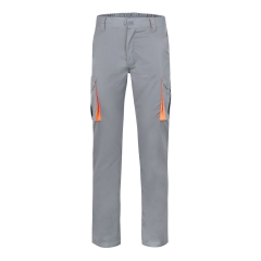 Pantaloni de lucru slim fit Stretch inisex bicolori 103024S Velilla -Grey/Orange - 08/16-34