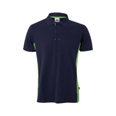 Tricou polo unisex bicolor SS 105504 Velilla-NAVY BLUE/LIME GREEN - 61/25-XS