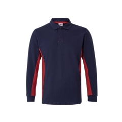 Tricou polo unisex bicolor LS 105514 Velilla-NAVY BLUE/RED - 61/12-XS