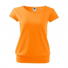 Tricou dama City 120 Malfini-Tangerine orange-A2-XS