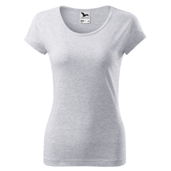 Tricou dama Pure 122 Malfini-Gri deschis-03-XS