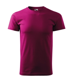 Tricou Basic 129-Rosu fucsie-49-XS