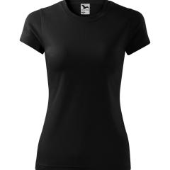 Tricou dama Fantasy 140 Malfini-Negru-01-M