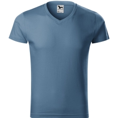 Tricou barbati Slim Fit V-Neck 146 Malfini-Denim-60-S