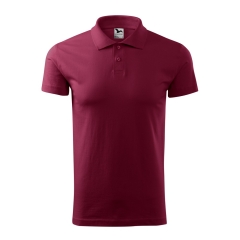 Tricou barbati polo Single J 202 Malfini-Garnet-86-M