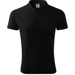 Tricou barbati Pique Polo 203 Malfini-Negru-01-S