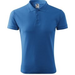 Tricou barbati Pique Polo 203 Malfini-Albastru azuriu-14-S