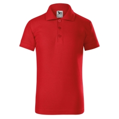 Tricou copii Pique Polo 222 Malfini-Rosu-07-110 cm/4 ani