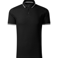 Tricou barbati polo Perfection Plain 251 Malfini Premium-Negru-01-S