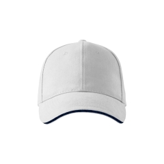 Sapca Sandwich 306 6P Malfini-Alb-00