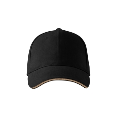 Sapca Sandwich 306 6P Malfini-Negru-01