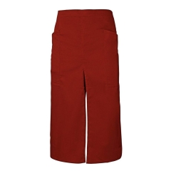 Sort lung profesional din tercot cu slit frontal si buzunare laterale 404209 Velilla -Red-12