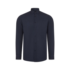 Camasa barbati Sleeve cu maneci lungi, 65% poliester, 35% bumbac, densitate 115 gr/mp,405009 Velilla-Navy Blue-61-S