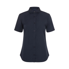 Camasa dama Sleeve cu maneci scurte, 65% poliester, 35% bumbac, densitate 115 gr/mp, 405010 Velilla-Navy Blue-61-XS