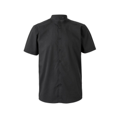 Camasa barbati tip tunica cu maneci scurte, densitate 115gr/mp, Sleeve stretch 405012S Velilla-Black-00-S