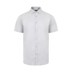 Camasa barbati Stretch cu maneci scurte, densitate 115gr/mp, 405016S Velilla -Ice Grey-58-S