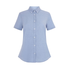 Camasa dama Stretch Oxford cu maneci scurte 405025S Velilla-Sky Blue-05-XS